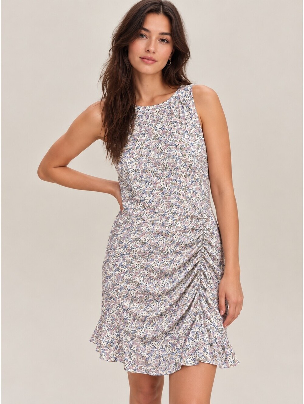 Caution to the Wind Floral Ruched Midi Dress – NWT – Sizes M